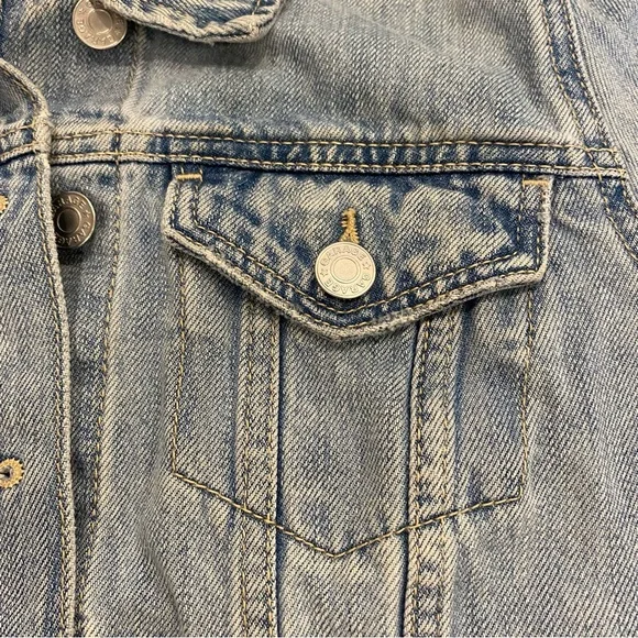 Distressed denim jacket - Picture 11 of 14